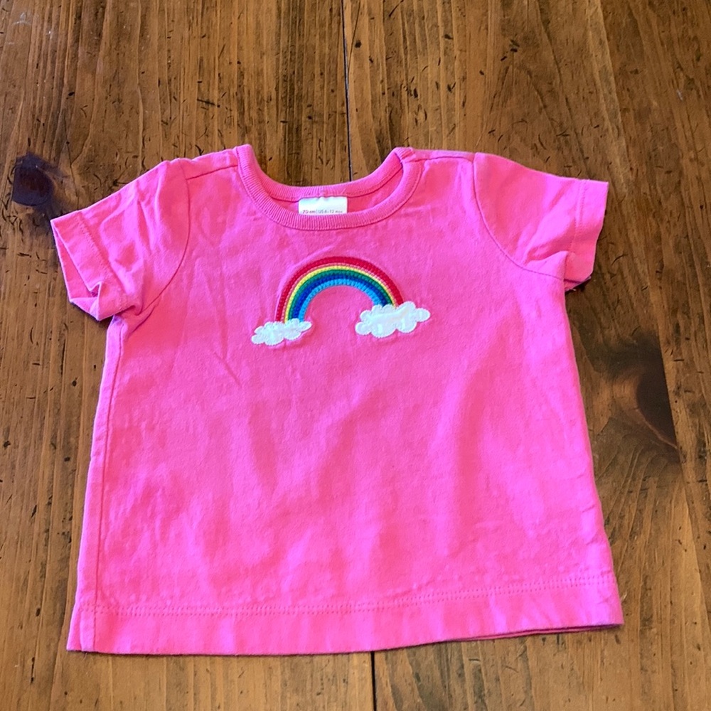 Hanna Andersson Pink Rainbow T-shirt 6-12 months (70cm)